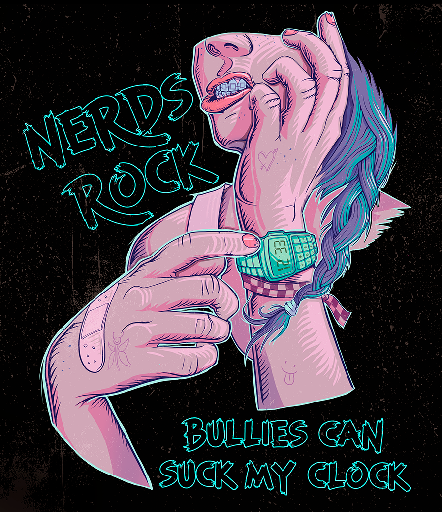 Nerd's Rock (Tote Bag and T-shirt Design)