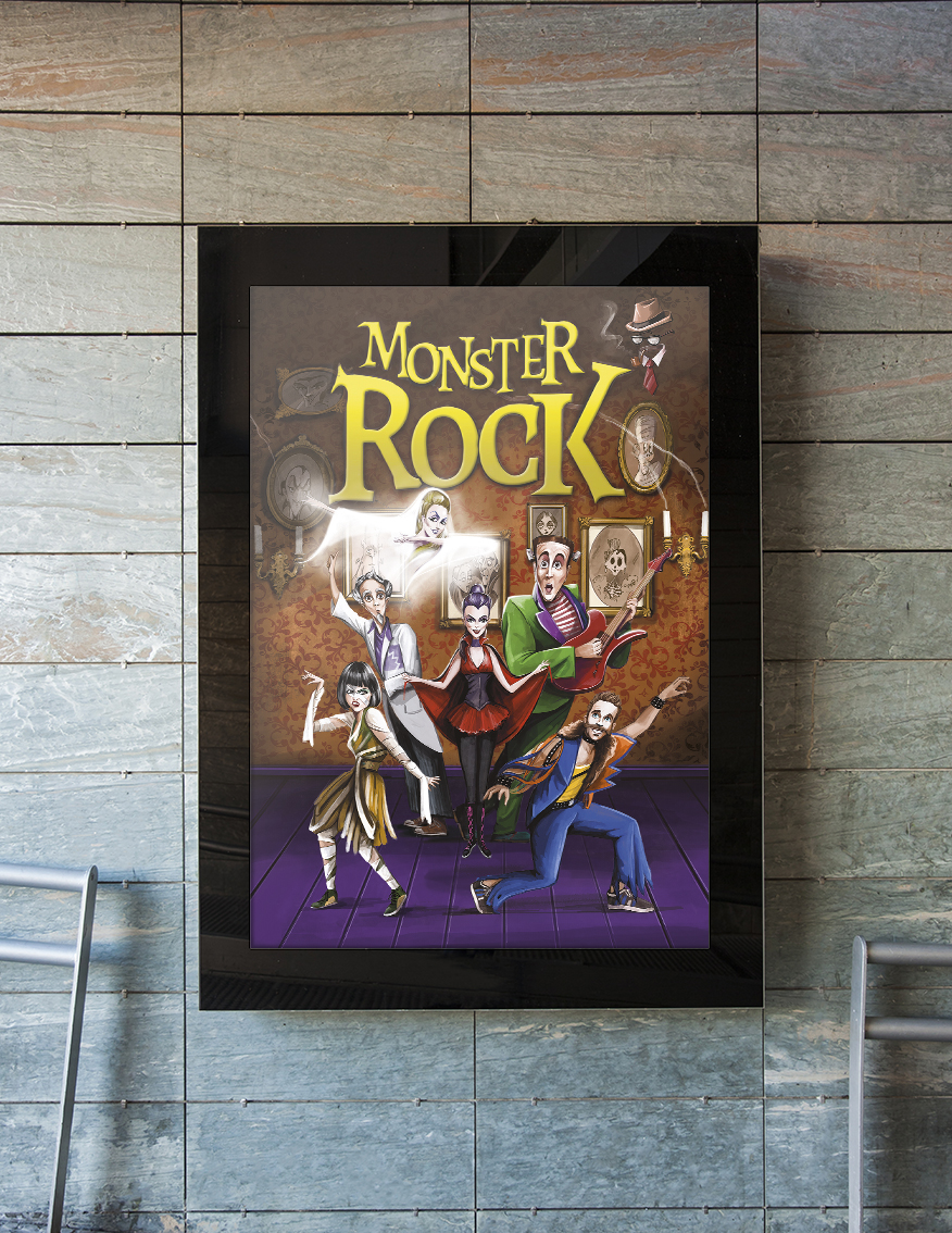 Cartel teatro "Monster Rock"