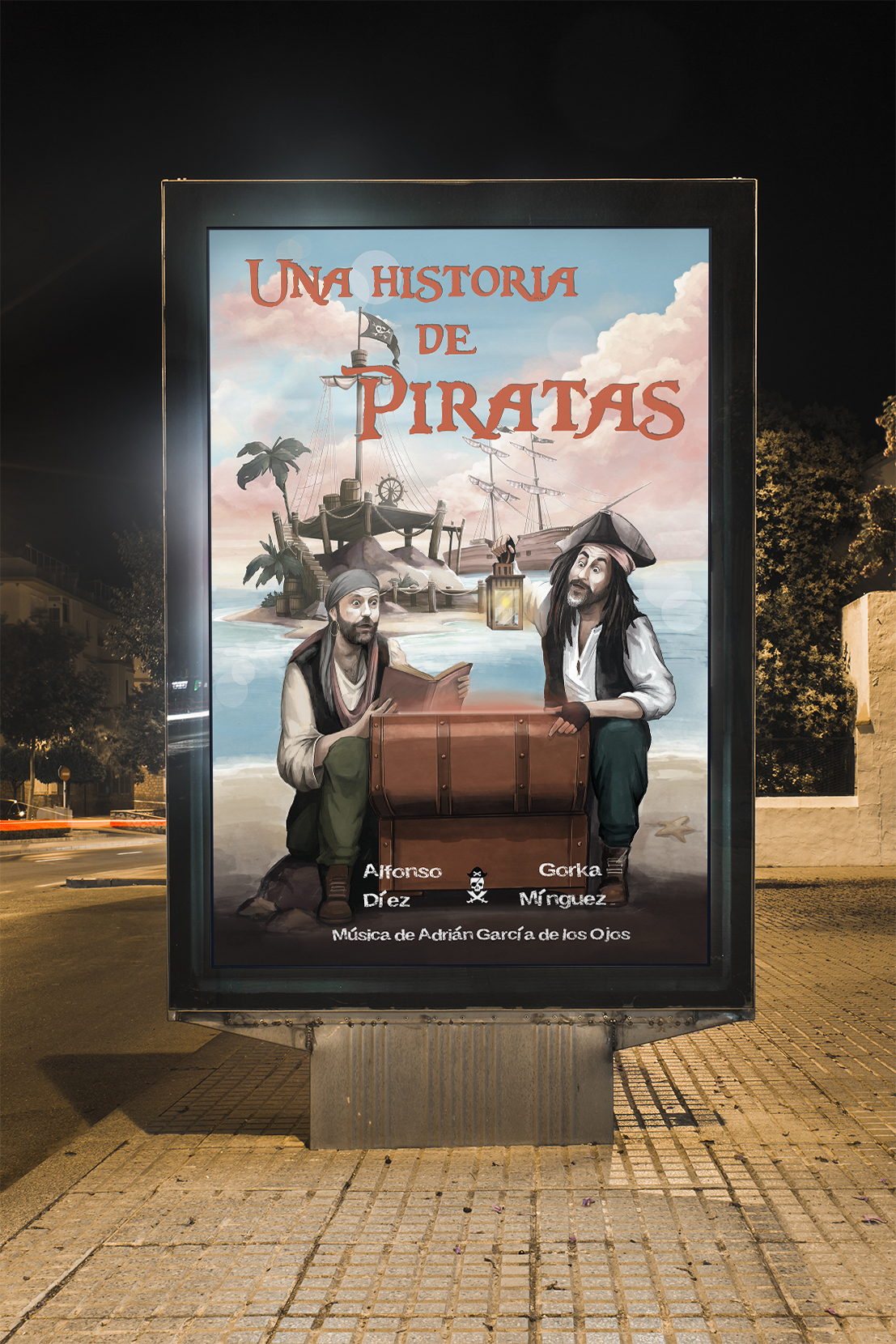 Cartel de teatro "Una Historia de Piratas"