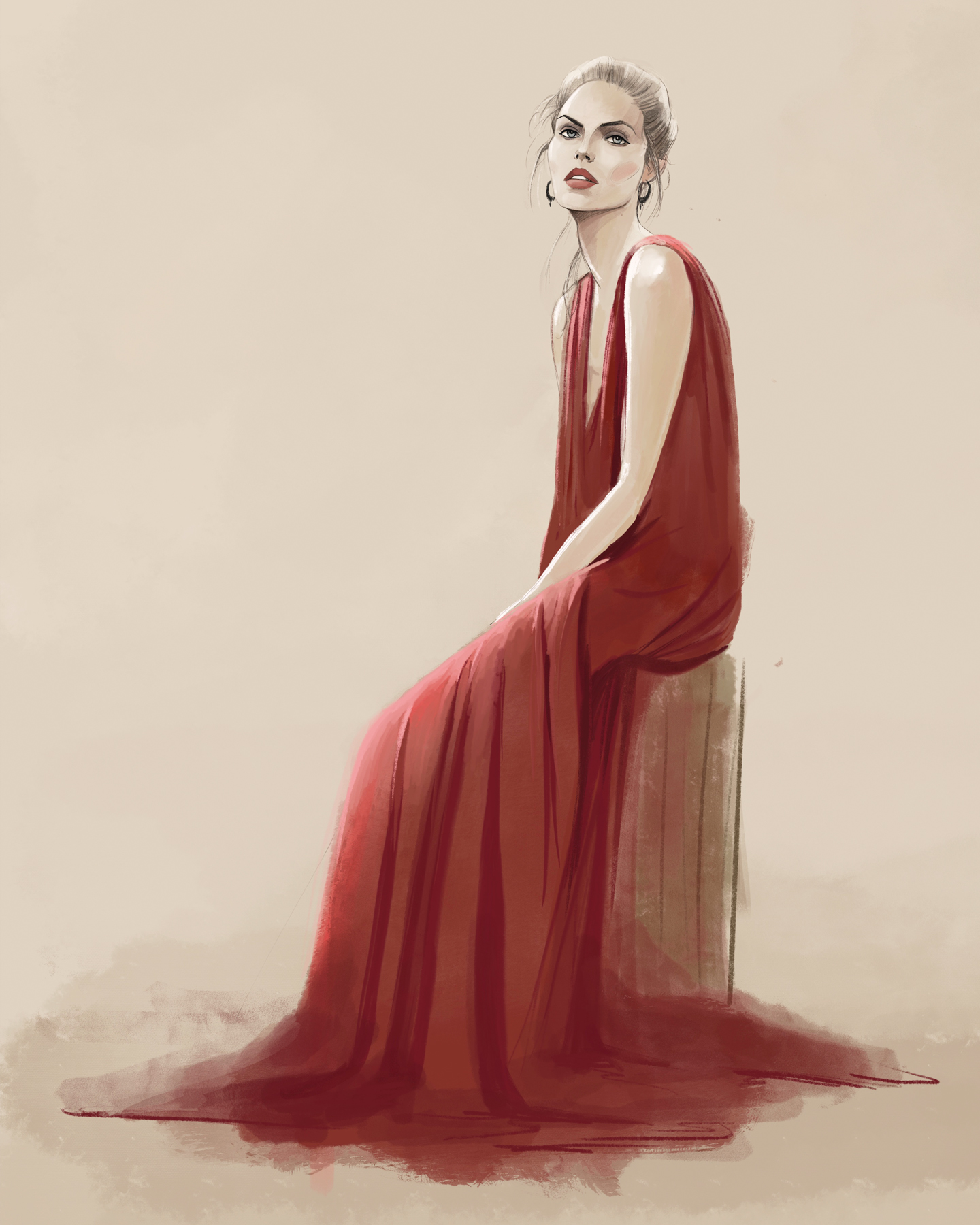 vestido rojo